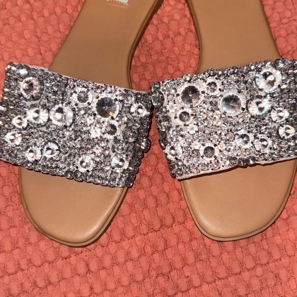 Steve Madden Crystal Embellished Sandals 12M